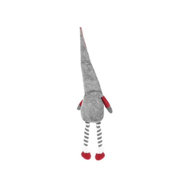 Новорічний декор Гном сидячий Ruhhy Grey (5902802918116)