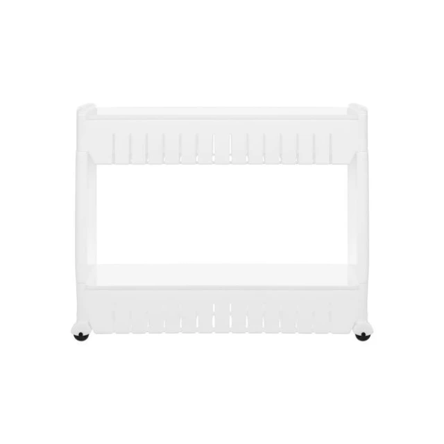 Етажерка кухонна на колесах пластикова Ruhhy 3 ярусу White (5902802919007)