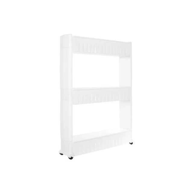 Етажерка кухонна на колесах пластикова Ruhhy 3 ярусу White (5902802919007)