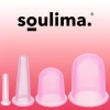 Набір китайських банок силіконові Soulima 4 шт з масажером (5902802919298)