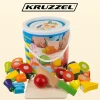 Набір овочів дерев'яні для нарізання у відерці Kruzzel (5902802919656)