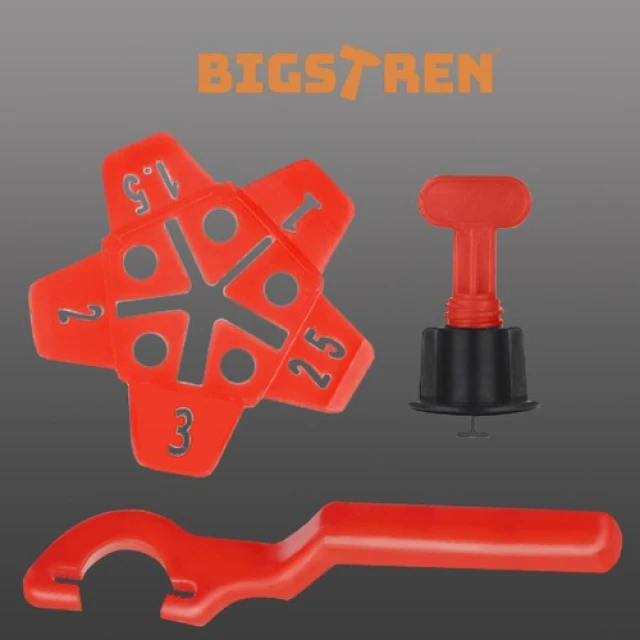 Система выравнивания плитки Bigstren 150 шт + ключи (5902802920515)