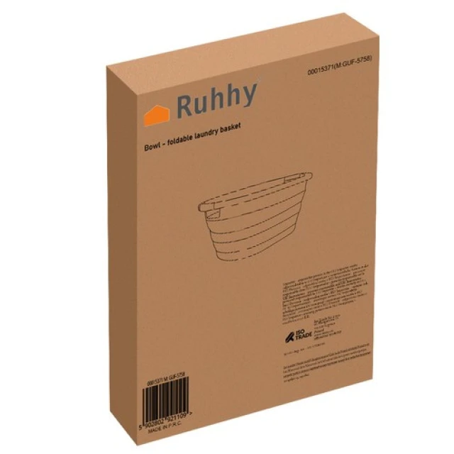 Корзина складна для білизни Ruhhy 25 л (5902802921109)