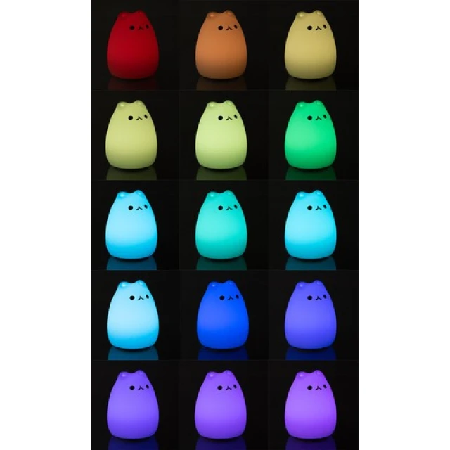 Нічник дитячий Кошеня Izoxis LED RGB 16 кольорів (5902802921208)