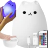 Нічник дитячий Кошеня Izoxis LED RGB 16 кольорів (5902802921208)