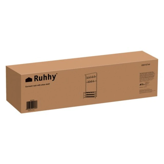 Вішалка для одягу Ruhhy з полицею для взуття (5902802921697)