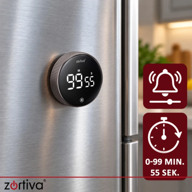 Таймер кухонний електронний Zortiva з функцією секундоміра (5902802923172)