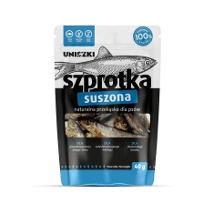 Ласощі для собак UNISZKI Шпроти сушені 40 г (5902921217039)