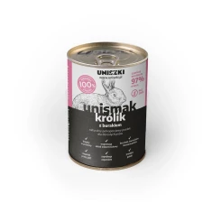 Вологий корм для собак UNISZKI Unismak з кроликом 400 г (5902921219163)