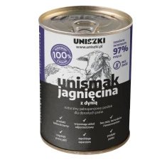 Вологий корм для собак UNISZKI Unismak з ягням 400 г (5902921219170)
