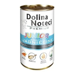 Вологий корм для цуценят середніх і великих порід DOLINA NOTECI Premium Junior з ягням 400 г (5902921300380)