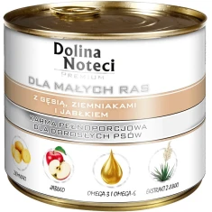 Влажный корм для собак DOLINA NOTECI Premium с гусем, картофелем и яблоком 185 г (5902921300458)