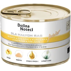 Влажный корм для щенков DOLINA NOTECI малых пород Premium Junior с желудками курицы и телячьей печенью 185 г (5902921300465)