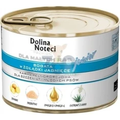 Влажный корм для щенков DOLINA NOTECI малых пород Premium Junior с желудками ягненка 185 г (5902921300472)