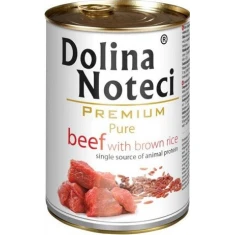 Влажный корм для собак DOLINA NOTECI Premium Pure с говядиной и коричневым рисом 800 г (5902921300601)