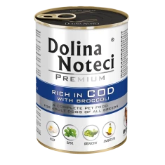 Влажный корм для собак DOLINA NOTECI Premium с треской и брокколи 400 г (5902921300670)