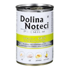 Влажный корм для собак DOLINA NOTECI Premium с гусем и картофелем 400 г (5902921300786)