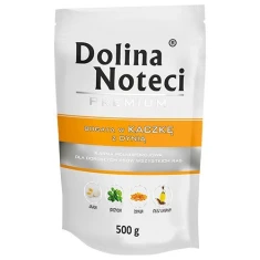 Вологий корм для собак DOLINA NOTECI Premium з качкою і гарбузом 500 г (5902921300823)