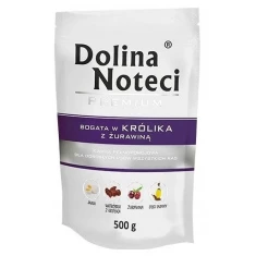 Влажный корм для собак DOLINA NOTECI Premium с кроликом и клюквой 500 г (5902921300847)
