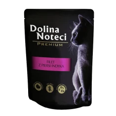 Вологий корм для котів DOLINA NOTECI Premium філе з індички в соусі 85 г (5902921300953)