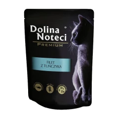 Вологий корм для котів DOLINA NOTECI Premium філе з тунця в соусі 85 г (5902921300977)