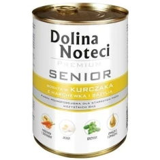 Влажный корм для пожилых собак DOLINA NOTECI Premium Senior с курицей, морковью и базиликом 400 г (5902921301080)