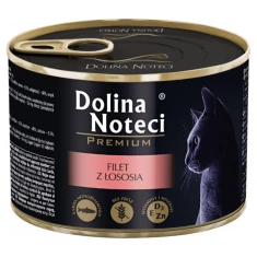 Вологий корм для котів DOLINA NOTECI Premium філе з лосося в соусі 185 г (5902921301103)