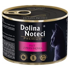 Вологий корм для котів DOLINA NOTECI Premium філе з грудки індички в соусі 185 г (5902921301110)