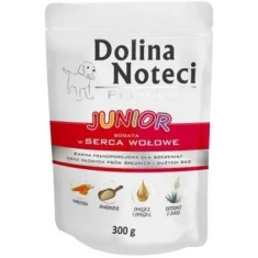 Влажный корм для щенков DOLINA NOTECI Premium Junior с сердцем говяжьим 300 г (5902921301172)