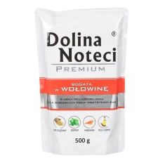Вологий корм для собак DOLINA NOTECI Premium з яловичиною 500 г (5902921301264)