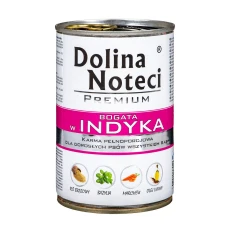 Вологий корм для собак DOLINA NOTECI Premium з індичкою 400 г (5902921301295)