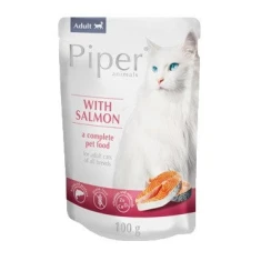 Вологий корм для котів DOLINA NOTECI Piper з лососем 100 г (5902921302094)