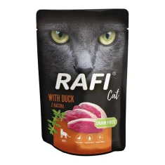 Вологий корм для котів DOLINA NOTECI Rafi Cat Adult з качкою 100 г (5902921302346)