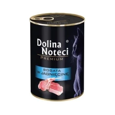 Вологий корм для котів DOLINA NOTECI Premium з ягням 400 г (5902921303756)