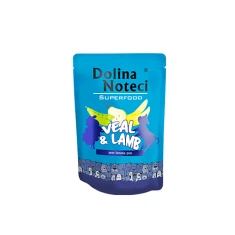 Вологий корм для собак DOLINA NOTECI Superfood з телятиною і ягням 300 г (5902921304531)