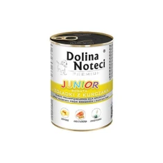 Вологий корм для цуценят середніх та великих порід Dolina Noteci Premium Junior з курячими шлунками 400 г (5902921304562)