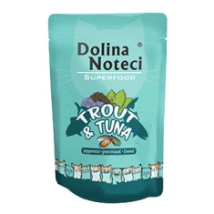 Вологий корм для котів DOLINA NOTECI Superfood з фореллю та тунцем 85 г (5902921304777)
