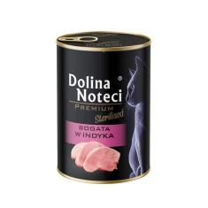 Вологий корм для стерилізованих котів DOLINA NOTECI Premium Sterilised з індичкою 400 г (5902921312239)