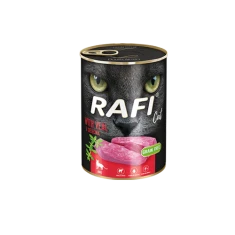 Вологий корм для котів DOLINA NOTECI Rafi Cat Adult з телятиною 400 г (5902921394563)