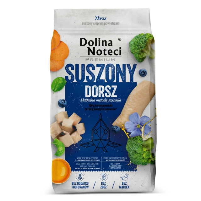 Сухой корм для собак DOLINA NOTECI Premium с треской 9 кг (5902921399445)