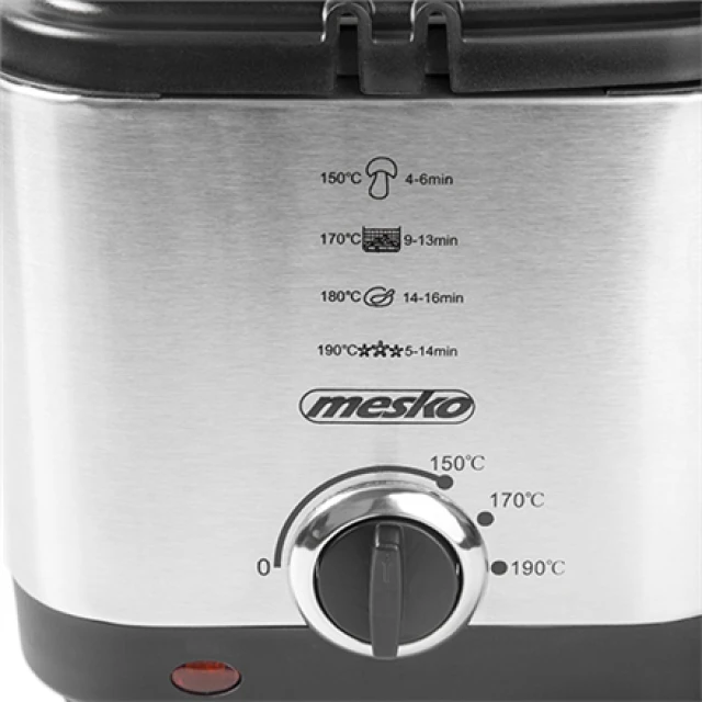 Фритюрница Mesko MS4910 900 Вт 1,5 л Silver (5902934830829)