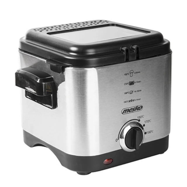 Фритюрница Mesko MS4910 900 Вт 1,5 л Silver (5902934830829)