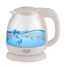 Электрочайник Adler AD 1283C стеклянный 900 Вт 1 л Cream (5902934833394)