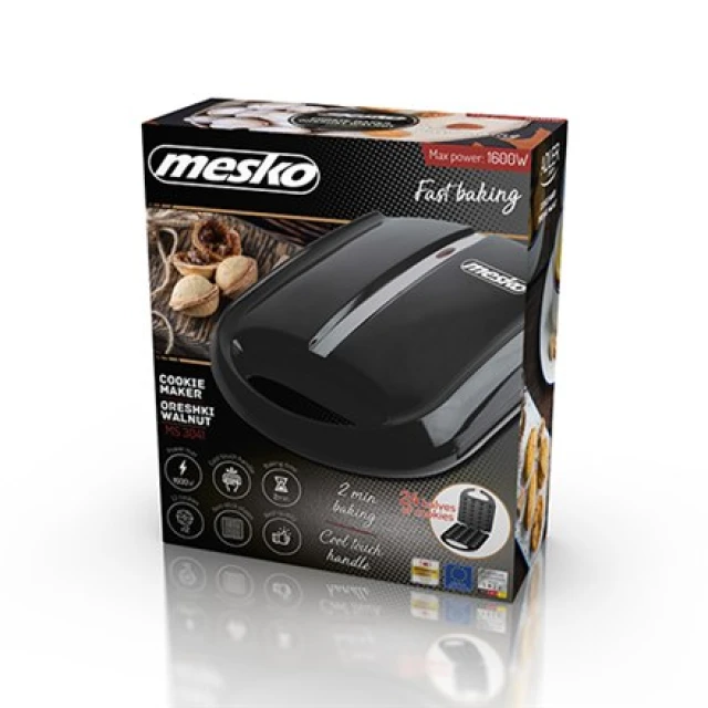 Горішниця Mesko MS 3041 1600 Вт 24 горіха Black (5902934834001)