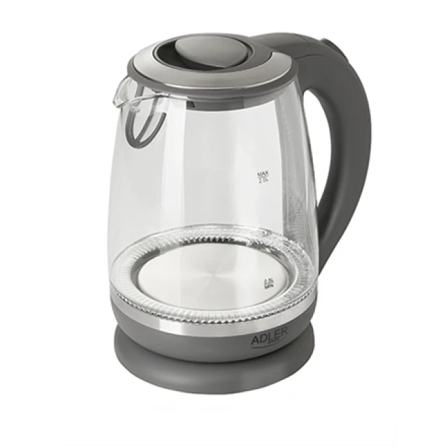 Електрочайник Adler AD 1286 2200 Вт 2 л Grey (5902934834230)
