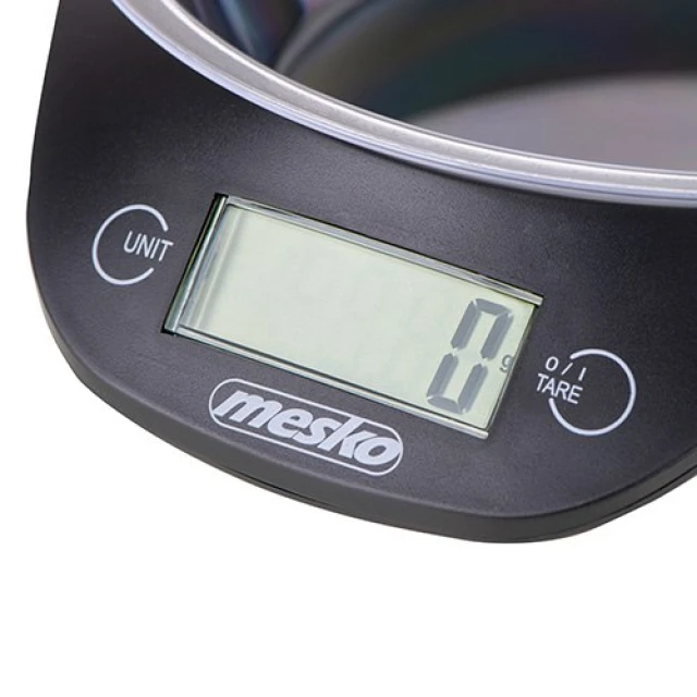 Ваги кухонні Mesko MS 3164 з чашею 5 кг Black (5902934834667)
