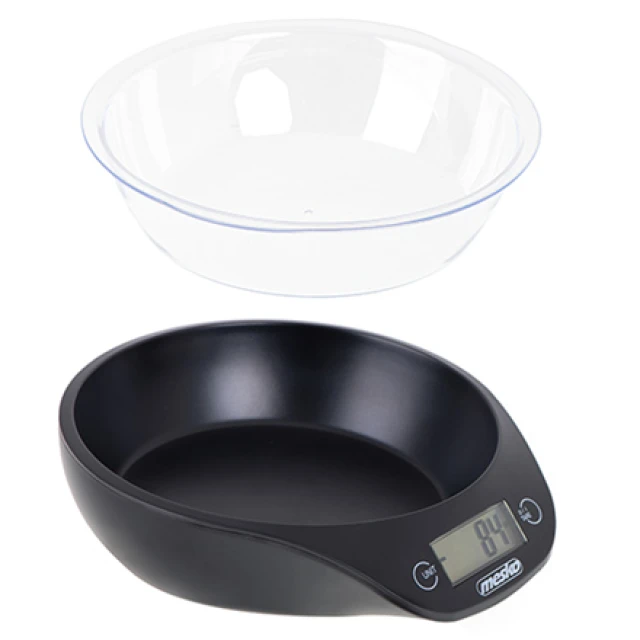 Ваги кухонні Mesko MS 3164 з чашею 5 кг Black (5902934834667)