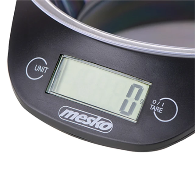 Ваги кухонні Mesko MS 3164 з чашею 5 кг Black (5902934834667)