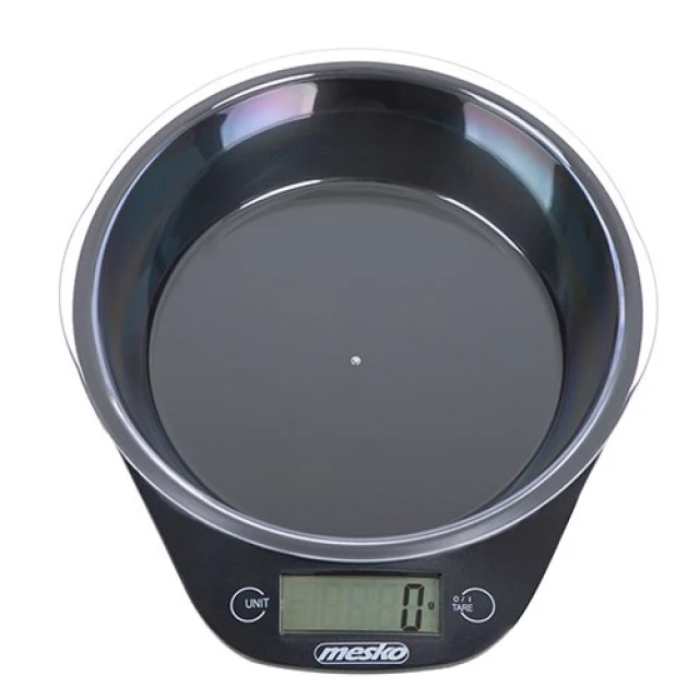 Ваги кухонні Mesko MS 3164 з чашею 5 кг Black (5902934834667)