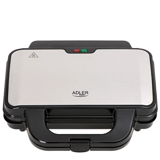 Сендвічниця Adler AD 3043 900 Вт 2 тости Black (5902934835459)